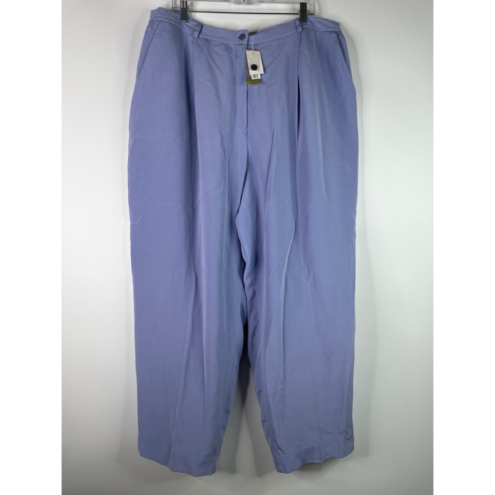 Style & Co. 100% Silk Straight Leg Women’s Pleated Trousers